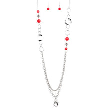 Load image into Gallery viewer, Modern Motley - Red Lanyard