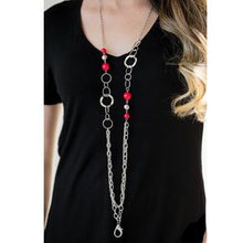 Load image into Gallery viewer, Modern Motley - Red Lanyard